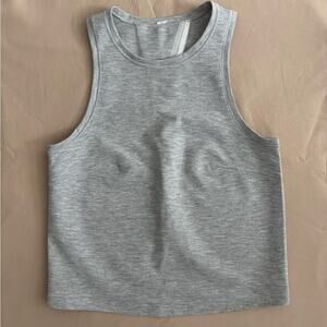 Lululemon Gray Minimal Activewear Split Back Tank Top Size XS